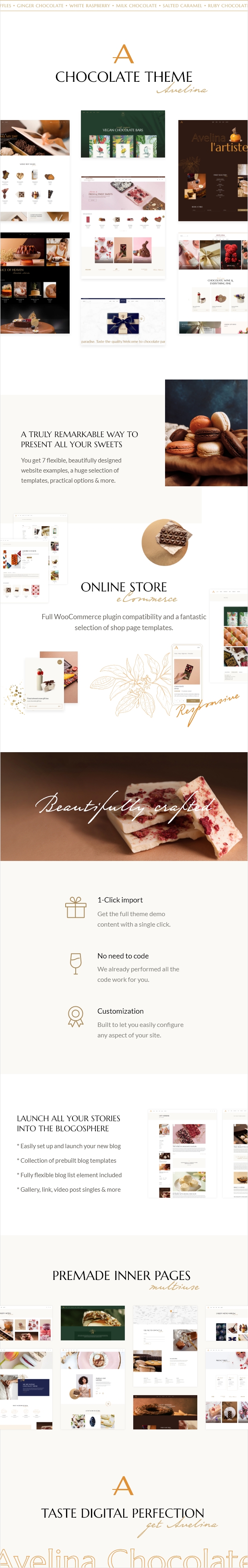 Avelina - Chocolate and Cake Shop Theme - 1